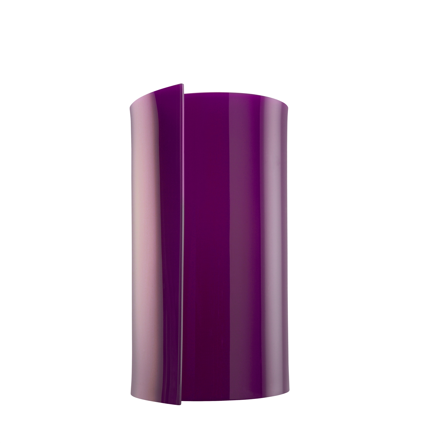 Transparent purple acrylic kitchen roll holder